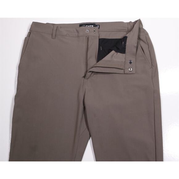 Cuts Clothing Mens AO Joggers Light Olive Tan Flat Front Pants Large - Picture 5 of 7